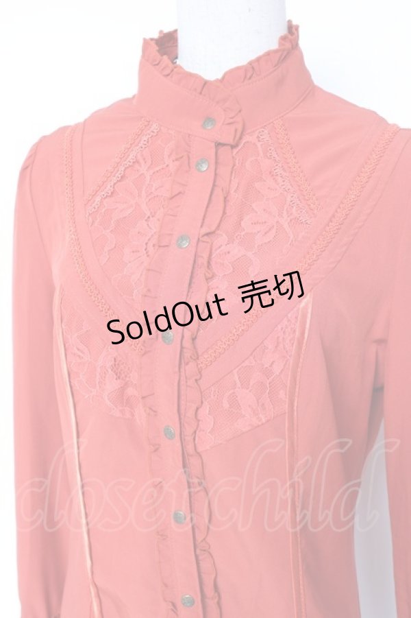 画像5: Ozz oneste / 衿付きシャツワンピース  オレンジ Y-26-01-20-107-OO-OP-SZ-ZY (5)