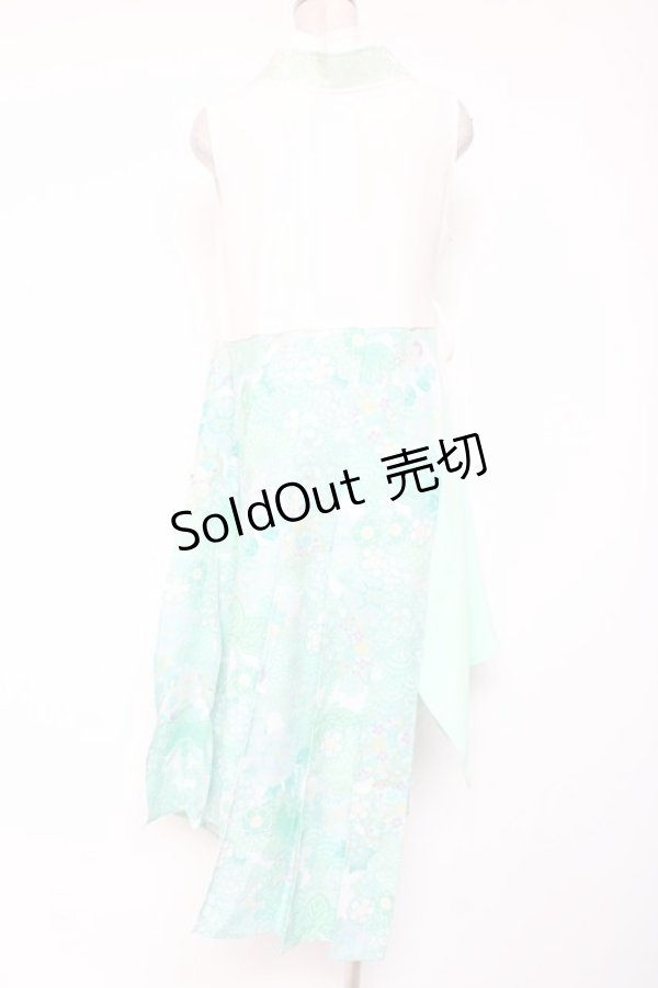 画像3: Qutie Frash / 着物プリーツチュニック  ミント Y-26-01-20-109-QU-TO-SZ-ZI (3)