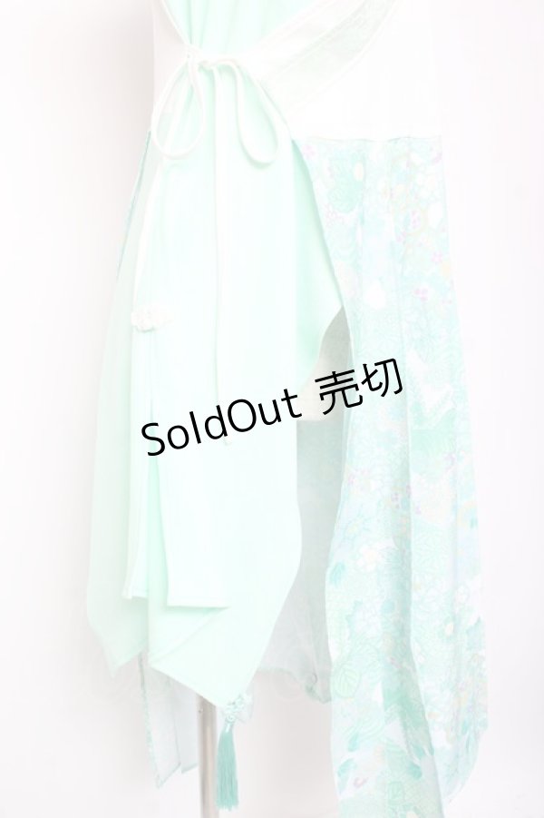 画像5: Qutie Frash / 着物プリーツチュニック  ミント Y-26-01-20-109-QU-TO-SZ-ZI (5)