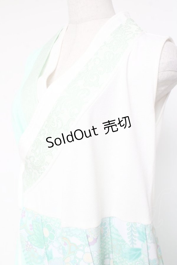 画像7: Qutie Frash / 着物プリーツチュニック  ミント Y-26-01-20-109-QU-TO-SZ-ZI (7)