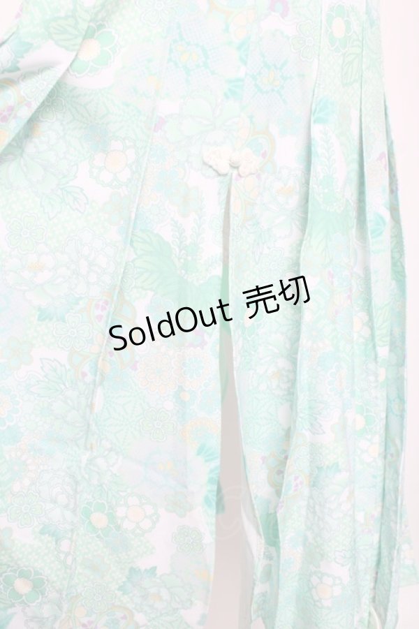 画像8: Qutie Frash / 着物プリーツチュニック  ミント Y-26-01-20-109-QU-TO-SZ-ZI (8)