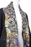 画像5: Qutie Frash / 和柄切替着物ロングカーディガン  黒×赤 Y-26-01-20-111-QU-JA-SZ-ZI (5)