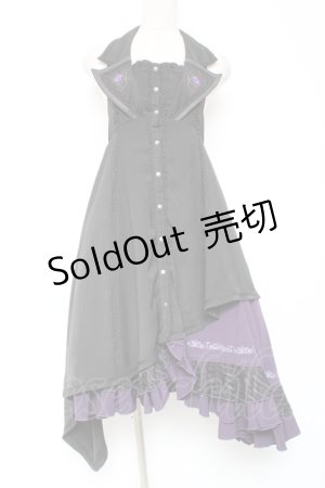 画像: Ozz oneste / Circus Rose斜めワンピース  黒 Y-26-01-20-118-OO-OP-SZ-ZS