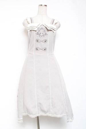 画像: Ozz oneste / 薔薇刺繍サイドプリーツジャンパースカート  グレー Y-26-01-20-119-OO-OP-SZ-ZS