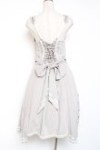画像3: Ozz oneste / 薔薇刺繍サイドプリーツジャンパースカート  グレー Y-26-01-20-119-OO-OP-SZ-ZS (3)