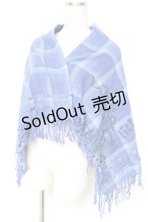 画像: Ozz Croce / チェックストール  青 Y-26-01-20-122-OO-ZA-SZ-ZS