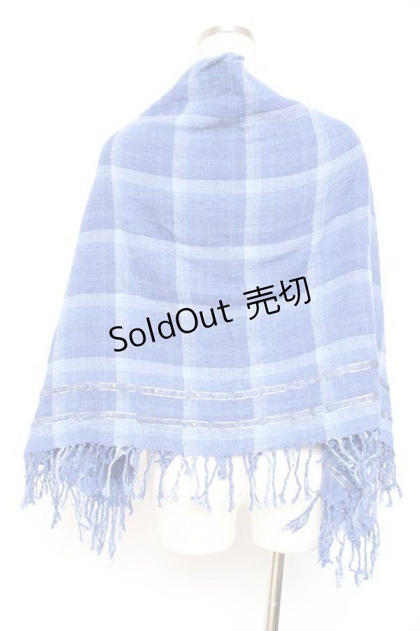 画像3: Ozz Croce / チェックストール  青 Y-26-01-20-122-OO-ZA-SZ-ZS (3)