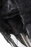 画像5: h.naoto Blood / 異素材切替総柄イレヘムスカート  黒 Y-26-01-20-124-HN-SK-SZ-ZI (5)