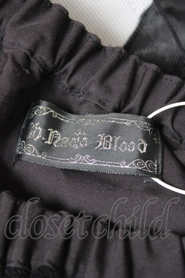 画像6: h.naoto Blood / 異素材切替総柄イレヘムスカート  黒 Y-26-01-20-124-HN-SK-SZ-ZI (6)