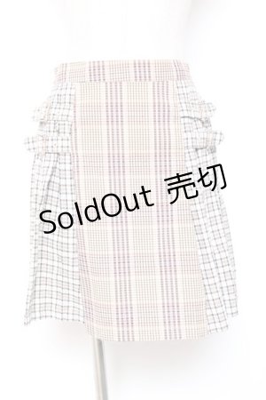 画像: Candy Stripper /CHECK BELTED PLEATSスカート 1 ベージュ Y-26-01-20-128-PU-SK-SZ-ZI
