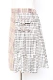 画像2: Candy Stripper /CHECK BELTED PLEATSスカート 1 ベージュ Y-26-01-20-128-PU-SK-SZ-ZY (2)