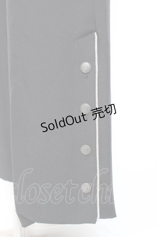 画像3: Moi-meme-Moitie / パイピングワイドパンツ 9号 ブラック Y-26-01-20-132-MO-PA-SZ-ZI (3)