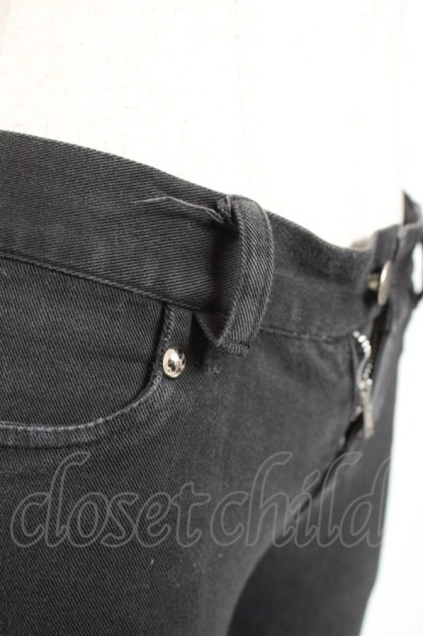 画像4: SEX POT ReVeNGe / スタッズデニムパンツ M 黒 Y-26-01-20-134-SP-PA-SZ-ZI (4)
