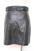 画像3: REFLEM / フェイクレザーZIPデザイン変形スカート F ブラック Y-26-01-20-136-PU-SK-SZ-ZI (3)