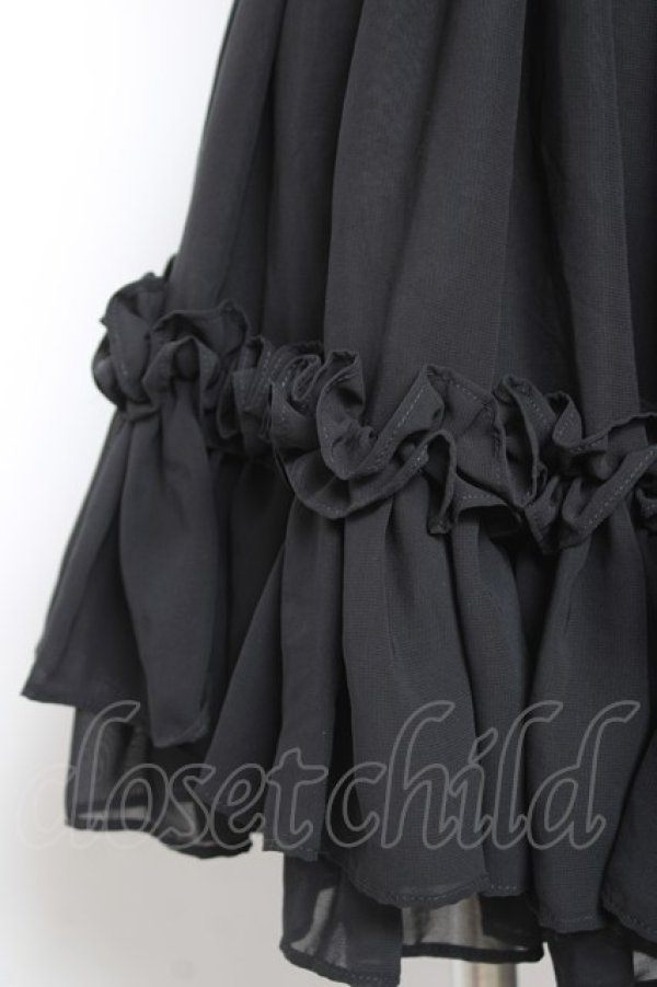 画像3: Na+H / hmフリルスカート  黒 Y-26-01-20-137-PU-SK-SZ-ZI (3)