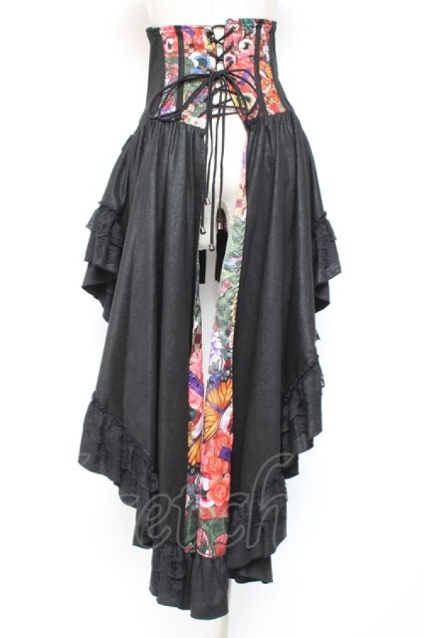 画像3: Qutie Frash / コルセットスカート  黒×赤 Y-26-01-20-139-QU-SK-SZ-ZI (3)