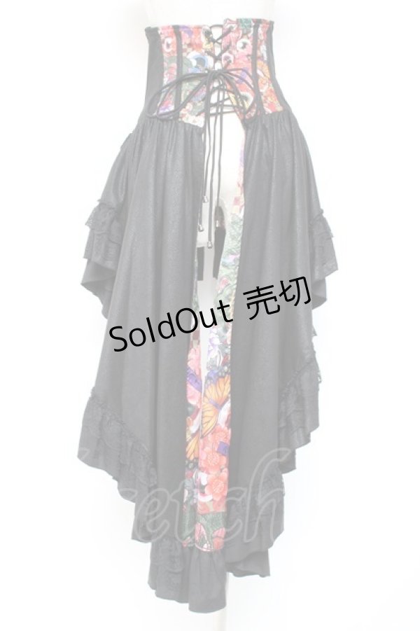 画像3: Qutie Frash / コルセットスカート  黒×赤 Y-26-01-20-139-QU-SK-SZ-ZI (3)