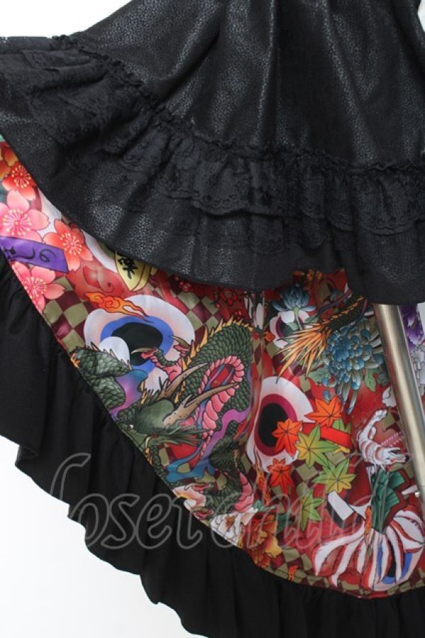 画像6: Qutie Frash / コルセットスカート  黒×赤 Y-26-01-20-139-QU-SK-SZ-ZI (6)