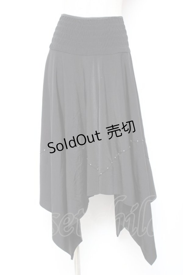 画像1: Ozz On / イレヘムスカート  黒 Y-26-01-20-141-OO-SK-SZ-ZS (1)