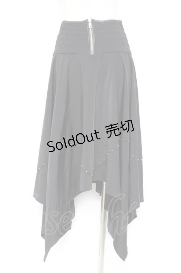 画像2: Ozz On / イレヘムスカート  黒 Y-26-01-20-141-OO-SK-SZ-ZS (2)