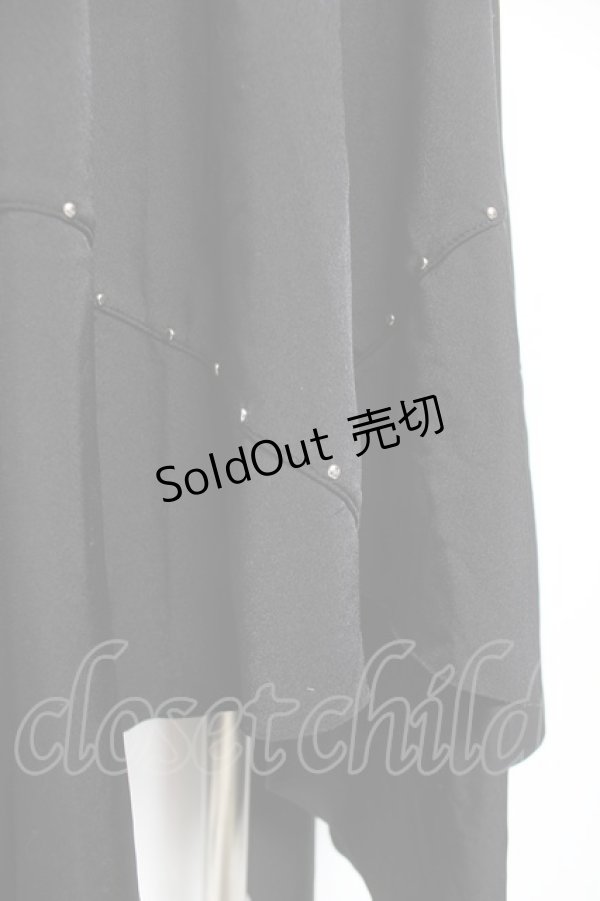 画像4: Ozz On / イレヘムスカート  黒 Y-26-01-20-141-OO-SK-SZ-ZS (4)