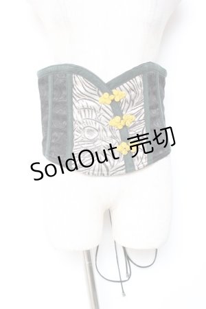 画像: Qutie Frash / チャイナボタンコルセット  グリーン Y-26-01-20-145-QU-TO-SZ-ZI