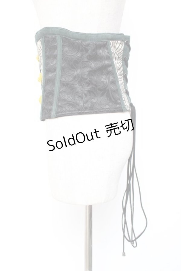 画像2: Qutie Frash / チャイナボタンコルセット  グリーン Y-26-01-20-145-QU-TO-SZ-ZI (2)