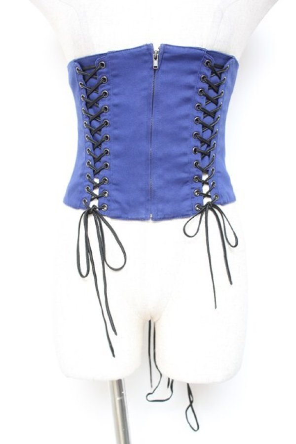 画像1: BPN / レースアップソフトコルセット M 青 Y-26-01-20-146-GO-TO-SZ-ZI (1)