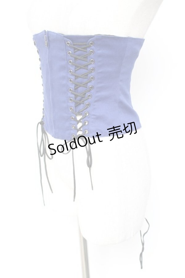 画像2: BPN / レースアップソフトコルセット M 青 Y-26-01-20-146-GO-TO-SZ-ZI (2)