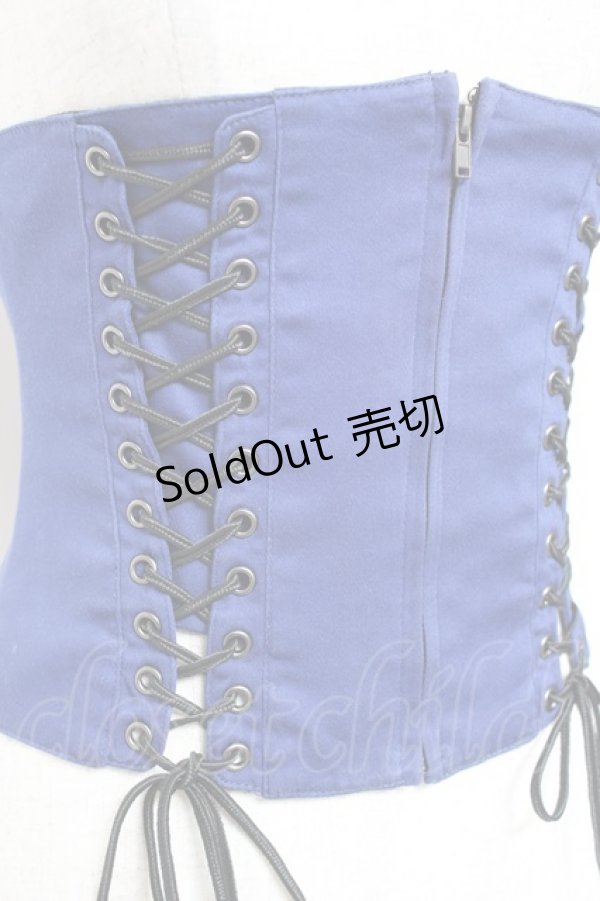 画像4: BPN / レースアップソフトコルセット M 青 Y-26-01-20-146-GO-TO-SZ-ZI (4)