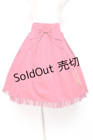 画像: metamorphose / CL フラワーバスケット刺繍スカート  赤 Y-26-01-20-149-ME-SK-SZ-ZI