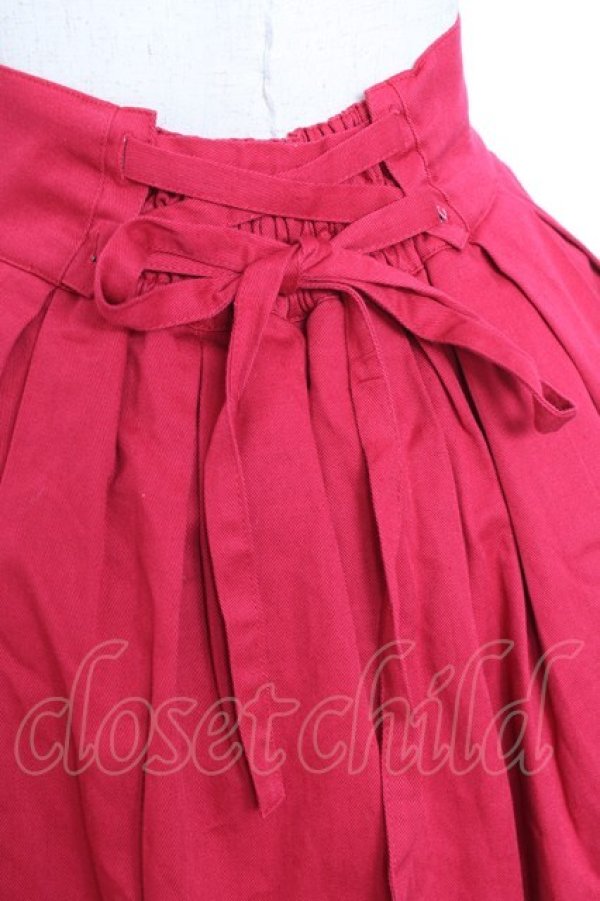 画像4: metamorphose / CL フラワーバスケット刺繍スカート  赤 Y-26-01-20-149-ME-SK-SZ-ZI (4)