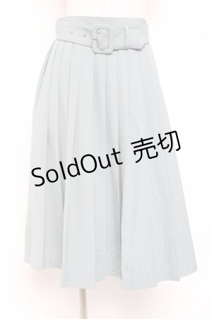 画像: Fi.n.t / 太ベルト付きプリーツスカート  ミント Y-26-01-20-150-CA-SK-SZ-ZI