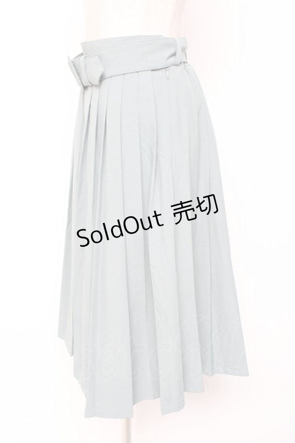 画像2: Fi.n.t / 太ベルト付きプリーツスカート  ミント Y-26-01-20-150-CA-SK-SZ-ZI (2)