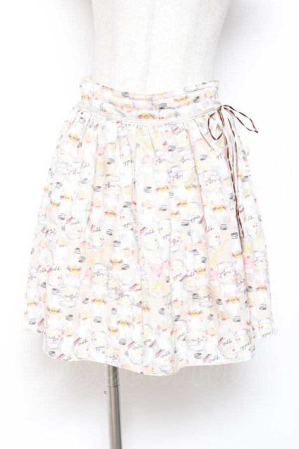 画像1: MILK / セレブレイトスカート  ミルクティー Y-26-01-20-152-ML-SK-SZ-ZI (1)