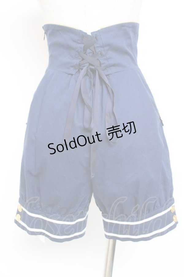 画像3: metamorphose / セーラーハイウエストパンツ  紺 Y-26-01-20-159-ME-PA-SZ-ZI (3)