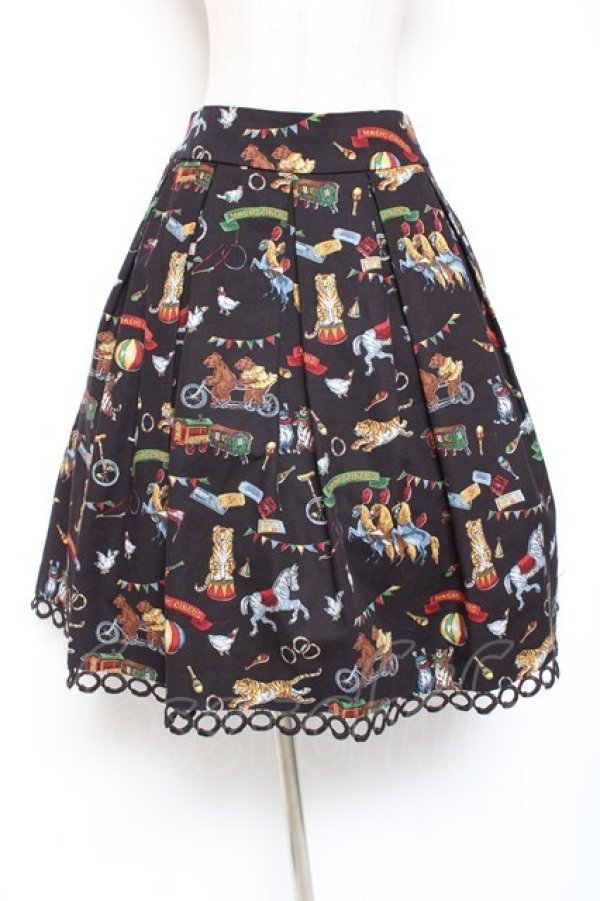 画像1: Jane Marple / Circus townボックスタックス M 黒 Y-26-01-20-161-JM-SK-SZ-ZI (1)