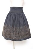 画像1: Jane Marple / holy strings embroideryスカート M 紺 Y-26-01-20-162-JM-SK-AS-ZY (1)