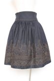 画像2: Jane Marple / holy strings embroideryスカート M 紺 Y-26-01-20-162-JM-SK-AS-ZY (2)