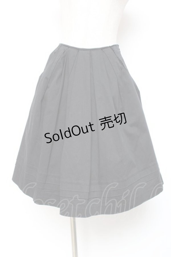 画像1: Victorian maiden / タックスカート  黒 Y-26-01-20-164-CL-SK-SZ-ZY (1)