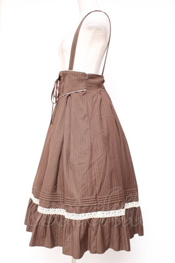 画像2: Amavel / コルセット風サススカート  ブラウン Y-26-01-20-167-CA-SK-SZ-ZS (2)
