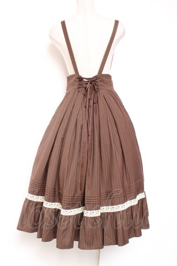 画像3: Amavel / コルセット風サススカート  ブラウン Y-26-01-20-167-CA-SK-SZ-ZS (3)