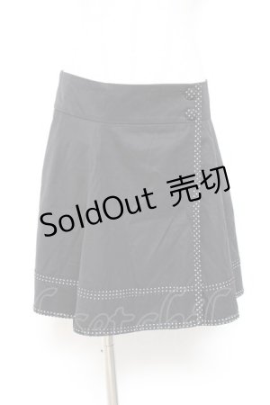 画像: CHOICE / ドットライン巻きスカート  黒 Y-26-01-20-170-PU-SK-SZ-ZI