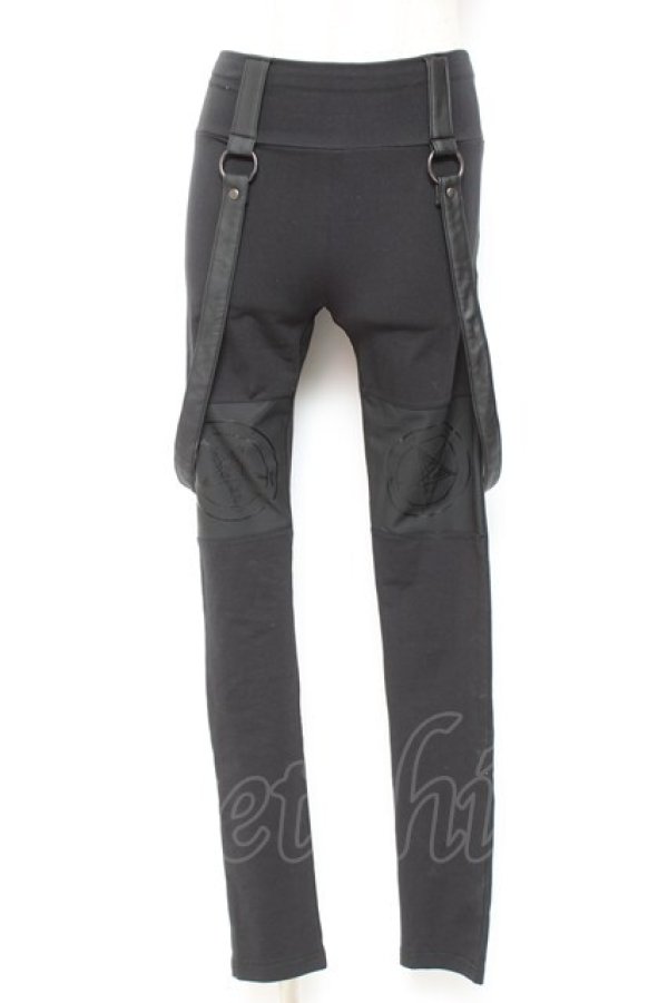 画像1: KILL STAR / WATCH ME BURN LEGGINGS XS ブラック Y-26-01-20-171-SL-PA-SZ-ZI (1)