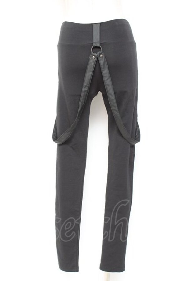 画像2: KILL STAR / WATCH ME BURN LEGGINGS XS ブラック Y-26-01-20-171-SL-PA-SZ-ZI (2)