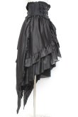 画像2: MARBLE / バッスルリボン付きコルセット風巻きスカート  黒 Y-26-01-20-173-GO-SK-SZ-ZI (2)