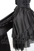 画像7: MARBLE / バッスルリボン付きコルセット風巻きスカート  黒 Y-26-01-20-173-GO-SK-SZ-ZI (7)