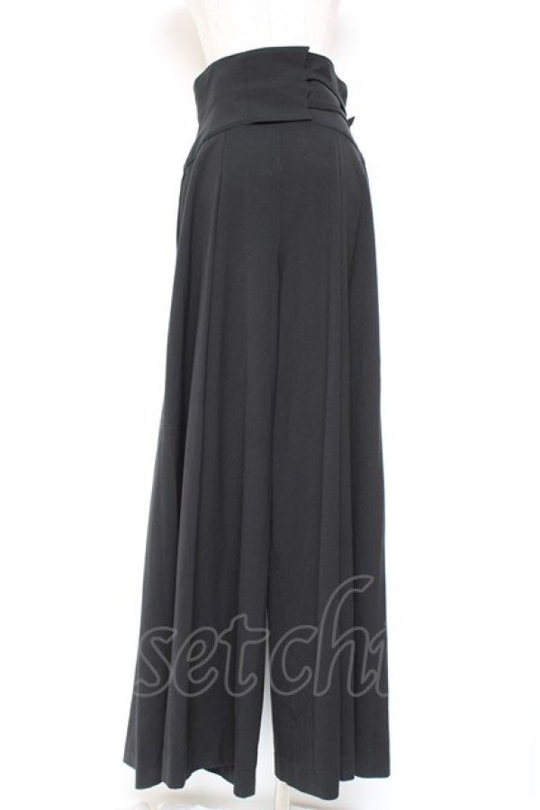 画像3: Moi-meme-Moitie / ハイウエストベルトパンツ(2005) 2 ブラック Y-26-01-20-174-MO-PA-SZ-ZI (3)