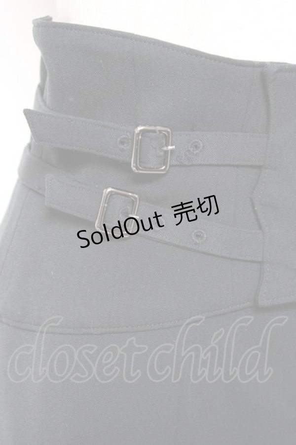 画像5: Moi-meme-Moitie / ハイウエストベルトパンツ(2005) 2 ブラック Y-26-01-20-174-MO-PA-SZ-ZI (5)