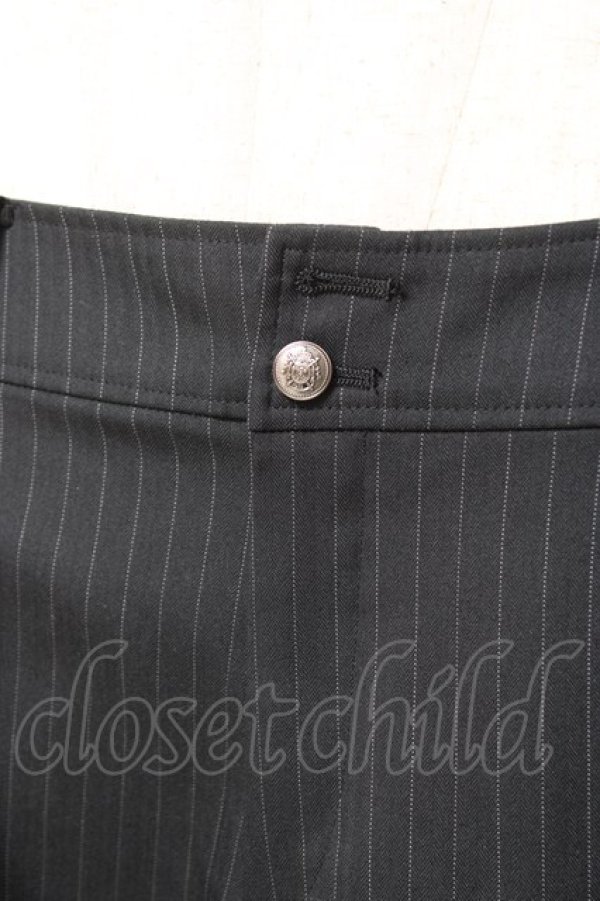 画像3: Moi-meme-Moitie / ストライプパンツ 2 黒 Y-26-01-20-175-MO-PA-SZ-ZI (3)